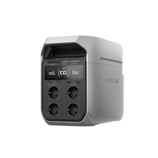 Ecoflow Delta 3 Plus Portable Power Station, 1024Wh LiFePO4 (LFP) Battery, 1800W AC/140W USB-C Output, Solar Generator (Solar Panel Optional) for Home Backup, Camping & RV