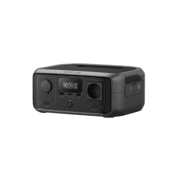 EcoFlow River 3 EU Portable Power Station, 256Wh LiFeP04 Quick Charge in 1 Hour Up to 600W Power for Emergency Power Camping Motor Homes