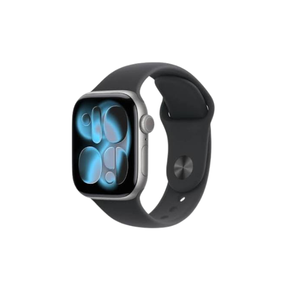 Apple Watch Series 11 GPS 42mm Jet Black Aluminium Case with Black Sport Band Size S/M