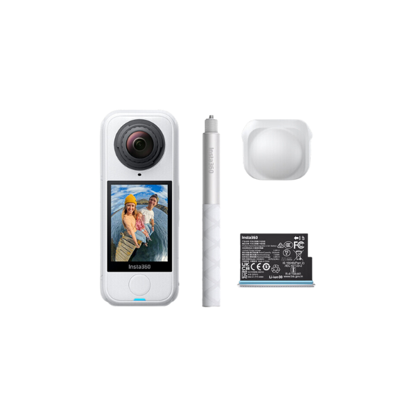 Insta360 X4 Air Action Camera Lightweight 165g 8K 360 Camera, Invisible Selfie Stick Effect, Replaceable Lenses, Shoot First & Frame Later, Built-in Wind Guard, FlowState Stabilization, AI-Powered App