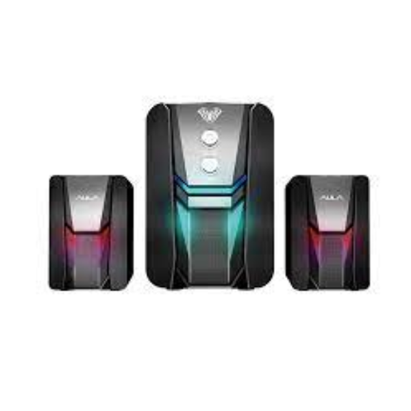 AULA N-189 RGB DESKTOP SPEAKER 2.1 Surround Sound Atmosphere Gradient Lighting for Laptop Computer